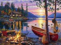 Buffalo Games - Darrell Bush - Canoe Lake - 1000 Piece Jigsaw Puzzle