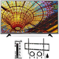LG 65UH6030-65-Inch 4K UHD Smart LED TV w/webOS 3.0 Flat Wall Mount Bundle Includes TV, Flat Wall Mount Ultimate and 6 Outlet Power Strip with Dual USB Ports