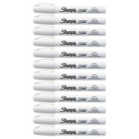 Sharpie Oil-Based Paint Marker, Medium Point, White, 12 Count - Great for Rock Painting