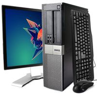 Dell Optiplex 980 Desktop PC Package, Intel Core i5 3.2 GHz, 4 GB-RAM, 250 GB HDD, Keyboard/Mouse, 17in LCD Monitor (Brands Vary), DVD, Windows 10 (Renewed)