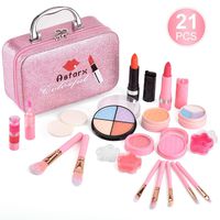 AstarX Makeup Toys for Kids,Real Washable Cosmetics Safe & Non-Toxic Beauty Set for Party Game Halloween Christmas Birthday