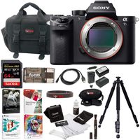 Sony Alpha a7SII Mirrorless Digital Camera (Body Only) with 64GB SD Card Bundle