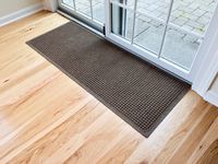 Hudson Exchange 4206 Waterhog Fashion Floor Mat Runner, 60" L x 22" W, 3/8" Thick, Dark Brown