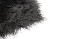 Faux Mongolian Fur Photography Prop, Newborn Prop, Basket Stuffer, Layering Blanket, Rug (Medium, 20"x36", Black)