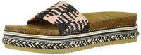 LFL by Lust for Life Women's LL-Pike Wedge Sandal, Black Raffia, 7 Medium US