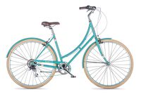 PUBLIC Bikes Women's C7 Dutch Style Step-Thru 7-Speed City Bike, 20"/Large, Turquoise
