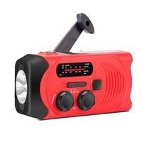 Emergency Weather Radio AM/FM/NOAA Solar Crank Radio with 2000 mAh Power Bank, Flashlight,SOS Alarm, Phone Charger for Hurricanes, Tornadoes and Storms