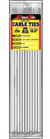 Pro Tie N18HD250 18-Inch Heavy Duty Standard Cable Tie, Natural Nylon, 250-Pack
