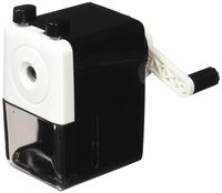 Dahle 00101-02034 Rotary Pencil Sharpener Machine for Pencil Diameters up to 8 mm Black/White
