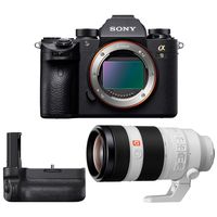 Sony a9 Full Frame Mirrorless Interchangeable-Lens Camera Bundle with 100-400mm F4.5-5.6 OSS Telephoto Lens and Vertical Grip (3 Items)