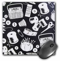 3dRose LLC 8 x 8 x 0.25 Sew Sew Mouse Pad (mp_23133_1)