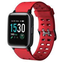 Arbily Smart Watch for Android Phone iPhone, Smartwatch with Heart Rate Monitor Waterproof Swimming Smart Watch with Sleep Tracker Pedometer Step Calorie Counter,Smart Watches for Women Men Kids,Red