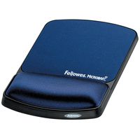 Fellowes Gel Wrist Support And Mouse Pad with Microban Protection, Sapphire (9175401)