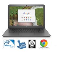 HP 14-ca061dx Chromebook Intel N3350 4GB 32GB eMMC 14" HD Touchscreen Chrome OS (Renewed)