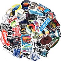 Cool Stickers for Laptop Go Fishing Stickers Car Motorcycle Bicycle Luggage Helmet Graffiti Patches Skateboard Stickers