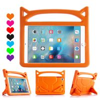 Vanskye iPad 6th Generation Cases for Kids - Light Weight Shock Proof Kids Case Cover Handle Stand Case for Apple iPad 9.7 Inch 2017/2018 New Model (Orange)