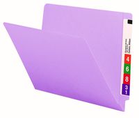 Smead End Tab File Folder, Shelf-Master Reinforced Straight-Cut Tab, Letter Size, Lavender, 100 per Box (25410)