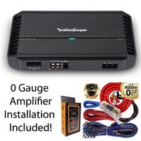 Rockford Fosgate P1000X2 1000W RMS Punch Series 2-Channel Stereo Class AB Car Power Amplifier + 0 Gauge Amp Kit