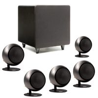 Orb Audio: Mod1 Mini 5.1 Home Theater Speaker System - Surround Sound System - Includes 5 Orbs and 9'' Subwoofer - Great for Movies & Music, Outperforming Larger Subwoofers - Handmade in The US