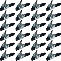 Lot of 24-6" inch Spring Clamp Large Super Heavy Duty Spring Metal Black - 3 inch Jaw Opening