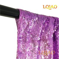 LQIAO New Sequin Backdrop Lavender-2x8FT Elegant Shimmer Sequin Fabric Photography Background Party Wedding Photo Booth Backdrop Decoration 1 pc