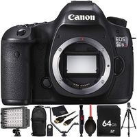 Canon EOS 5DS R DSLR Camera (Body Only) 64GB Bundle 11PC Accessory Kit Which Includes 64GB Memory Card + More (Renewed)