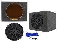 Kicker 44CVX154 15" CVX Comp VX 1000w RMS Car Subwoofer+Sealed Sub Box Enclosure