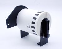 IDIK 22606 Compatible for DK2606 DK-22206 Black on Yellow Film Label Roll with Permanent Cartridge 62mm x 15.5m/roll