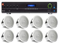 (8) JBL 3" 15w 70v in-Ceiling Speakers+JBL Amplifier for Restaurant/Bar/Cafe
