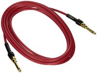 George L's 225 Guage Cable with Straight Plugs (Red, 15 Foot)