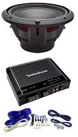NEW ROCKFORD FOSGATE P2D4-12 12" t Dual 4-Ohm Car Audio Sub + R500X1D Amplifier