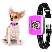 Small Dog Bark Collar Rechargeable - Anti Barking Collar For Small Dogs - Smallest Most Humane Stop Barking Collar - Dog Training No Shock Bark Collar Waterproof - Safe Pet Bark Control Device