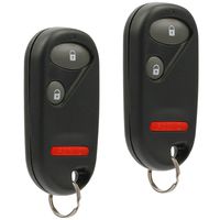 Car Key Fob Keyless Entry Remote fits 1994-1997 Honda Accord / 1996-2000 Honda Civic (A269ZUA106, 72147-S04-A01), Set of 2