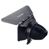 Movo MB100 Lightweight Matte Box with French Flag and Universal Anti-Reflection Donut (for 15mm Rod System)