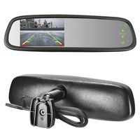 Master Tailgaters Sleek Rear View Mirror with Ultra Bright 4.3" Auto Adjusting Brightness LCD - Universal Fit