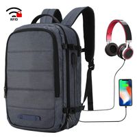 MIER Travel Laptop Backpack Anti-theft Backpack with USB Charging Port, Blue