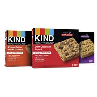 KIND Healthy Grains Granola Bars, Variety Pack, Dark Chocolate Chunk, Peanut Butter Dark Chocolate, Maple Pumpkin Seeds with Sea Salt, Gluten Free, 1.2 oz, 15 Count