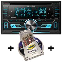 Kenwood Package X1 Dual-DIN USB/AAC/WMA/MP3 CD Receiver with External Media Control (Newer Model)