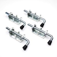 WorldPac (Pack of 4) 1/2" Spring Pin Latch Lock Assembly for Utility Trailer Gate - Heavy Duty