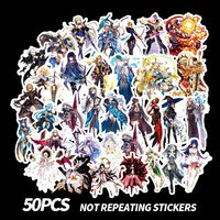 Date A Live Waterproof Laptop Stickers Waterproof Skateboard Snowboard Car Bicycle Luggage Decal 50pcs Pack (Date A Live)