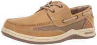Margaritaville Men's Anchor Lace Boat Shoe, Light Tan, 11.5W Wide US