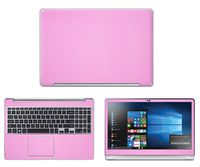 Decalrus - Protective Decal for Samsung Notebook 7 Spin-NP740U5M (15.6" Screen) Laptop Pink Carbon Fiber Skin case Cover wrap CFsamsungSpin7_15Pink