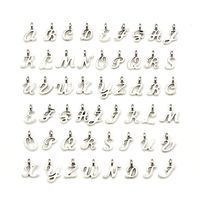 104pcs/4Set ABC Letter/Alphabet A-Z Letter Charms Pendant Loose Beads Set for Jewelry Making