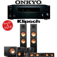 Klipsch RP-280F 5.1-Ch Reference Premiere Home Theater Speaker System with Onkyo TX-RZ820 7.2-Ch Network AV Receiver