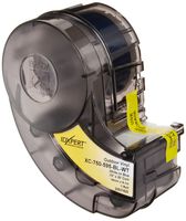 Brady XC-750-595-BL-WT IDXPERT & LABXPERT Labels  B-595 Indoor/Outdoor Vinyl Film White on Blue, Printable Area: 19.000" W x 0.750" H 1 roll (30ft.)/Cartridge