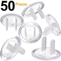 Clear Outlet Covers - Value Pack 50 Count Premium Quality - New & Improved Baby Safety Plug Covers - Durable & Steady - Pack of 50 Transparent Plugs
