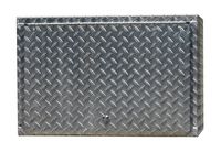 Pit Posse 908 24" Diamond Plate Overhead Cabinet Aluminum Enclosed Race Trailer Shop Garage Storage Organizer
