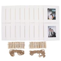 Ablus 20Pcs Paper Photo Frame Set for Fujifilm Instax Mini 7s 8 8+ 9 25 26 50s 70 90 Instant Camera Film (3-inch, White)