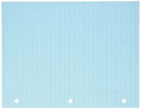 School Smart 3-Hole Punched Filler Paper, 8-1/2 x 11 Inches, Blue, 100 Sheets