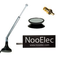 NooElec NESDR Mini 2+ Al: 0.5PPM TCXO RTL-SDR & ADS-B USB Receiver Set w/Heavy Duty Aluminum Enclosure & Antenna. RTL2832U & R820T2 Tuner. Low-Cost Software Defined Radio